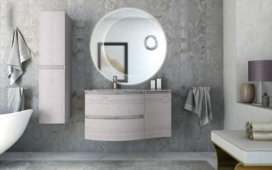Мебель для ванной Cezares Vague 104 L rovere sbiancato