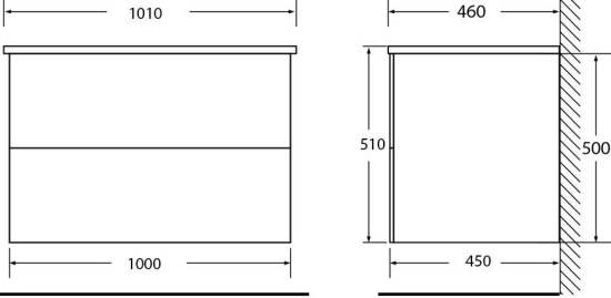 Мебель для ванной BelBagno Kraft 100 pietra grigio