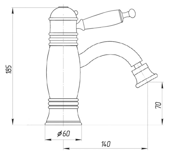 Смеситель для биде Migliore Oxford ML.OXF-6363 Br