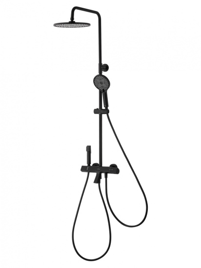 Душевая стойка Wonzon & Woghand The One WW-B3094-MB с термостатом