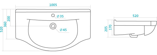 Мебель для ванной Style Line Жасмин 100 белая