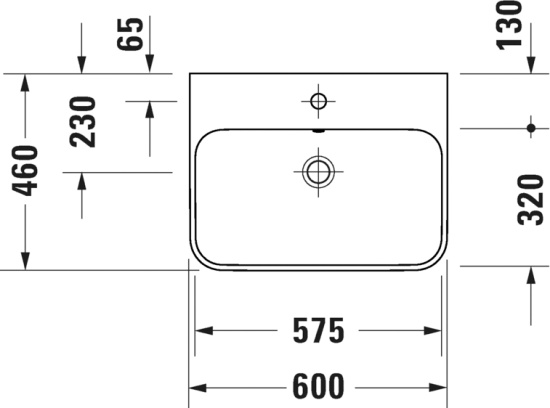 Мебель для ванной с раковиной Duravit Happy D.2 Plus 60: столешница 120, дуб карпентер, без отверстий + тумба 80
