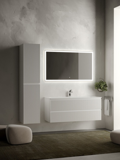 Тумба с раковиной Sancos Snob R 120 Bianco SNR120W, подвесная