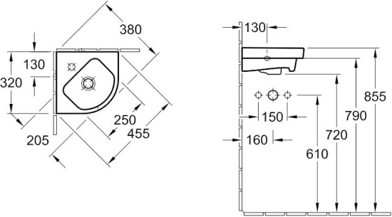 Раковина Villeroy & Boch Verity Design 53193201 32 см