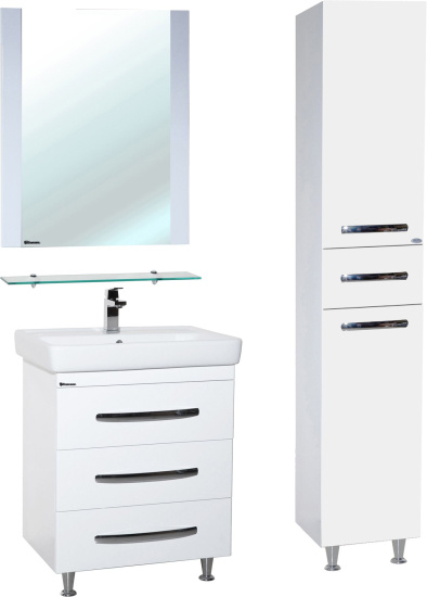 Пенал Bellezza Рокко 35 белый универсальный