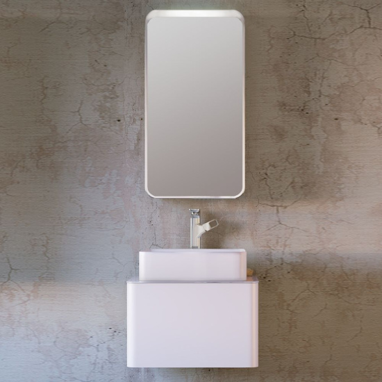 Тумба с раковиной Raval Pure 56 подвесная