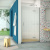 Душевая дверь в нишу Vegas Glass AFP Retta 100 07 Moru R, профиль матовый хром, стекло Moru