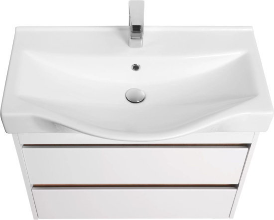 Мебель для ванной Aquaton Нортон 80, подвесная, белый глянец