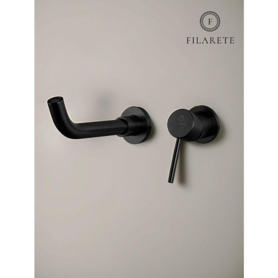 Смеситель для раковиный Filarete Roun FL4020BL, черный