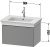 Тумба с раковиной Duravit White Tulip 75 скандинавский белый шелковисто-матовый