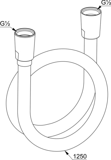 Душевой шланг Kludi Suparaflex Silver 6107105-00 125 см