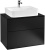 Мебель для ванной Villeroy & Boch Finion 80 black matt lacquer, glass black matt, с настенным освещением Мебель для ванной Villeroy & Boch Finion 80 black matt lacquer, glass black matt, с настенным освещением