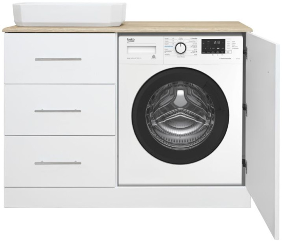 Мебель для ванной Misty Респект 110 L, под стиральную машину