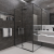 Душевой уголок Veconi Rovigo RV-073B 120x100, профиль черный