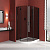 Душевой уголок Vegas Glass AFS-F LUX 100*90 02М 07 R, профиль черный матовый, стекло графит