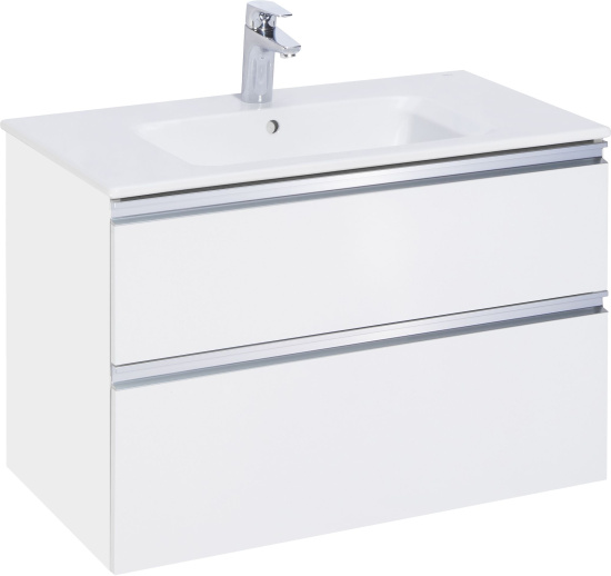 Мебель для ванной Roca The Gap 80 2 ящика, белый глянец
