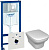 Инсталляция Grohe Rapid SL 38775001 4 в 1 с кнопкой + унитаз подвесной Jacob Delafon Vox EDM102-00 + сиденье Vox E20142-00 с микролифтом