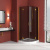 Душевой уголок Vegas Glass AFS LUX 110 09 07, профиль золото глянцевое, стекло графит Душевой уголок Vegas Glass AFS LUX 110 09 07, профиль золото глянцевое, стекло графит