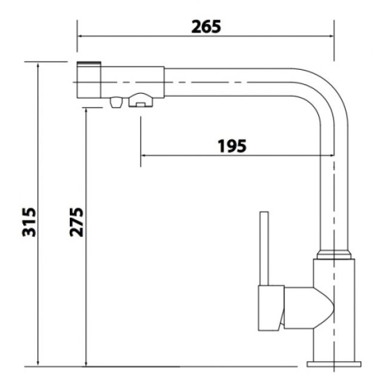 Смеситель для кухни Kaiser Teka 13044-2