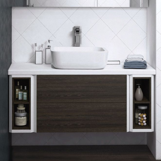 Мебель для ванной Aquaton Брук 100 (20+60+20) дуб феррара