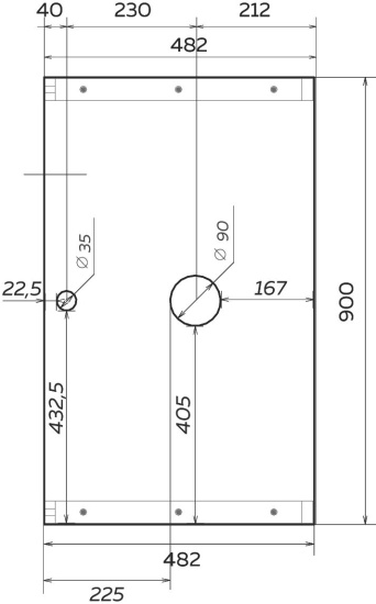 Столешница с раковиной 1MarKa Grunge Loft 90 дуб вотан