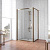 Душевой уголок Vegas Glass ZP+ZPV TUR NOVO h1900 140*100 05 01 профиль бронза, стекло прозрачное