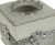 Бокс для салфеток Avanti Braided Medallion Silver 11166E-SLV серый