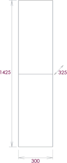 Шкаф-пенал Onika Марбл мрамор, камень бетонный