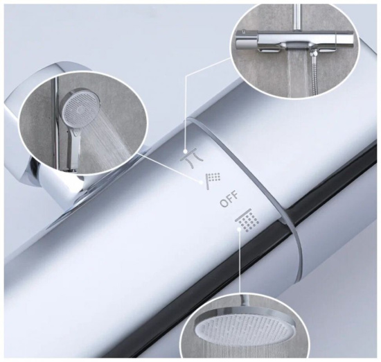 Душевая стойка Gappo G2495-71 термостат