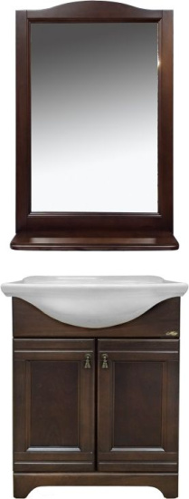 Зеркало Misty Рим 65 орех