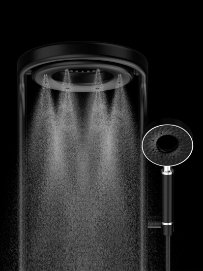 Душевая стойка AQUAme AQM8004B с термостатом