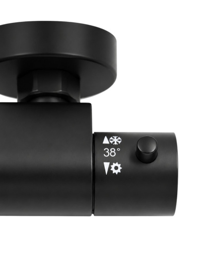 Душевая стойка Fiore Kevon Black Matt 44NN0932 термостат, черная