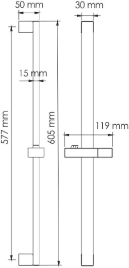 Душевая штанга Wasserkraft A123