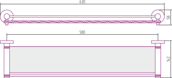 Полка Сунержа Каньон 00-3004-0600