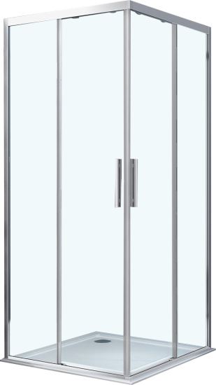Душевой уголок Vincea Soft VSS-3SO900CL 90x90, профиль хром, стекло прозрачное