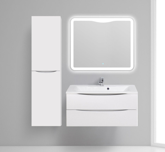 Тумба с раковиной BelBagno Marino 100 bianco opaco