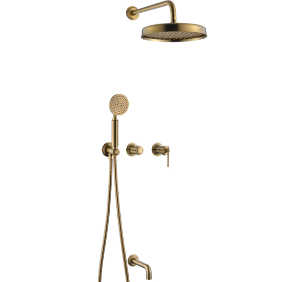 Душевая система Boheme Eterna 174-2-BR с изливом