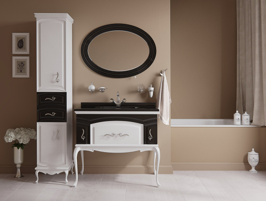 Пенал Misty Флоренция бело-черный L