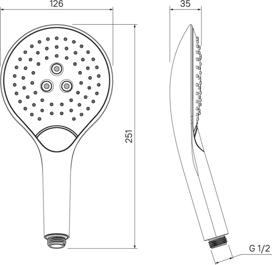 Душевая лейка Iddis 0903F00i18