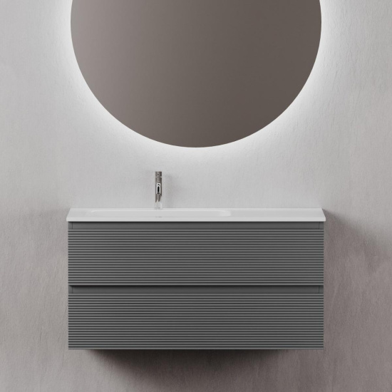 Тумба с раковиной Sancos Folk 120 L grey soft