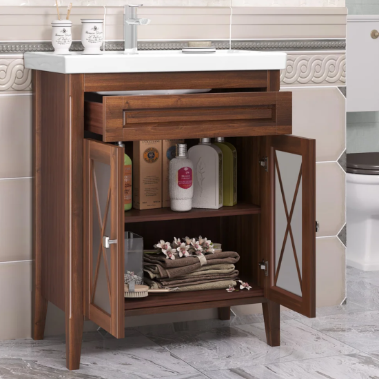 Тумба с раковиной Opadiris Палермо 70 светлый орех