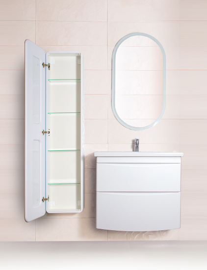 Зеркало Бриклаер Вега 55 с подсветкой. овальное