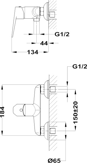 Смеситель для душа Teka Sineu 832321200