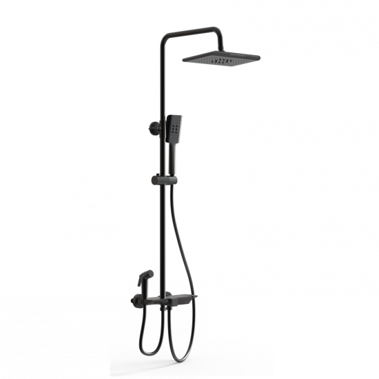 Душевая стойка Wonzon & Woghand WW-B3310-MB с термостатом