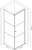 Душевой уголок Berges Dark 061020R 90х90, R, профиль черный матовый