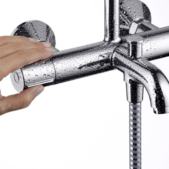 Душевая стойка Hansgrohe Vernis Blend 26274000 Showerpipe 200 1jet, термостат