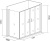 Душевой уголок Good Door Latte WTW-TD+SP-100-C-WE 170х100 Душевой уголок Good Door Latte WTW-TD+SP-100-C-WE 170х100