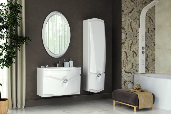 Тумба с раковиной Aima Design Cloud 80 white