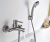 Смеситель для ванны Wasserkraft Wern 4201, матовый хром