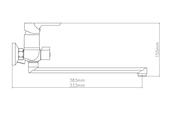 Смеситель для ванны Esko Mexico MX31